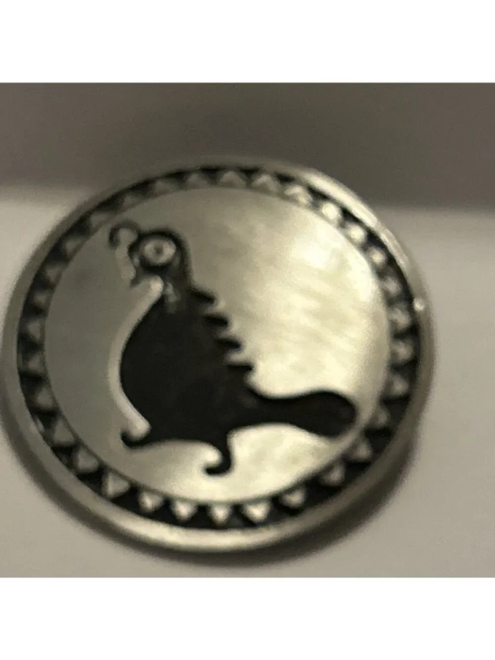 Zuni quail bolo tie Native American Charm Silver & Black Color New